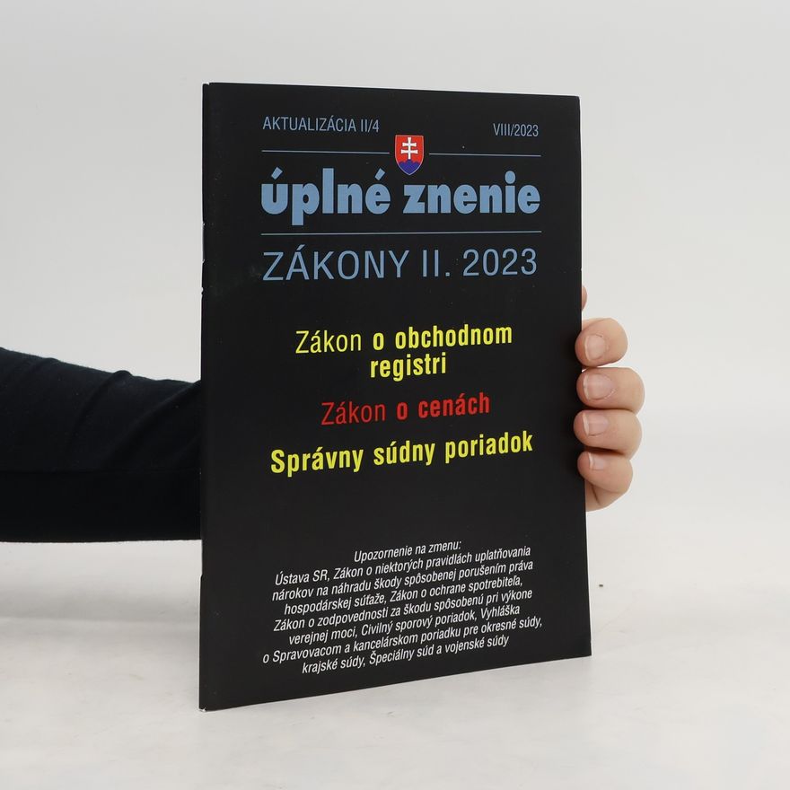 Kolektív autorov Úplné znenie. Zákony II. 2023