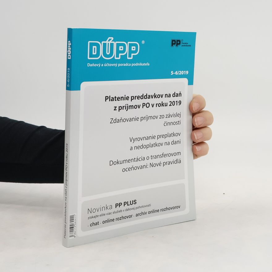 Kolektív autorov Platenie preddavkov na daň z príjmov PO v roku 5-6/2019