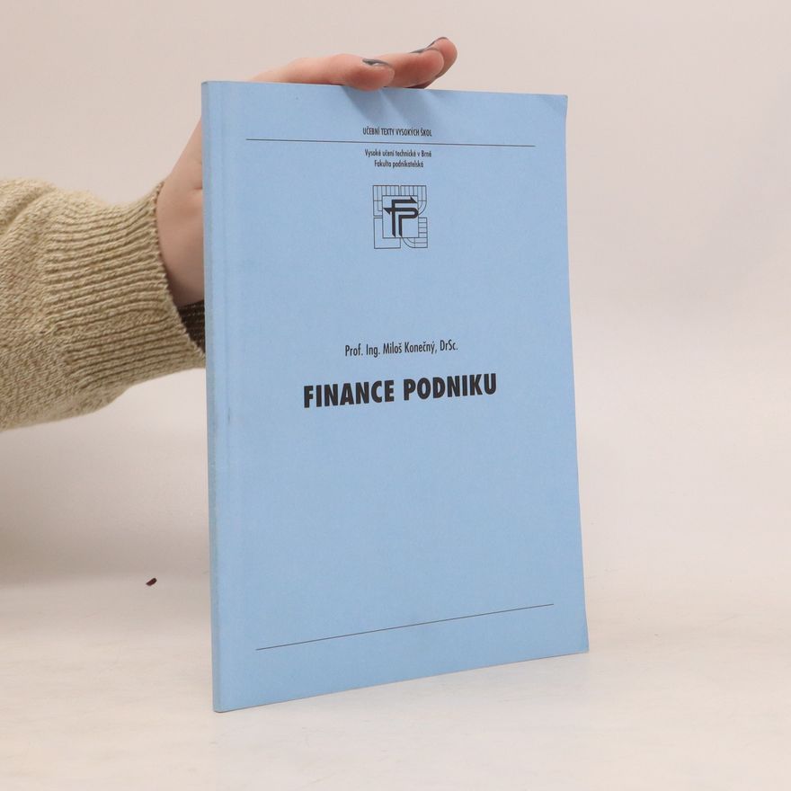 Miloš Konečný Finance podniku