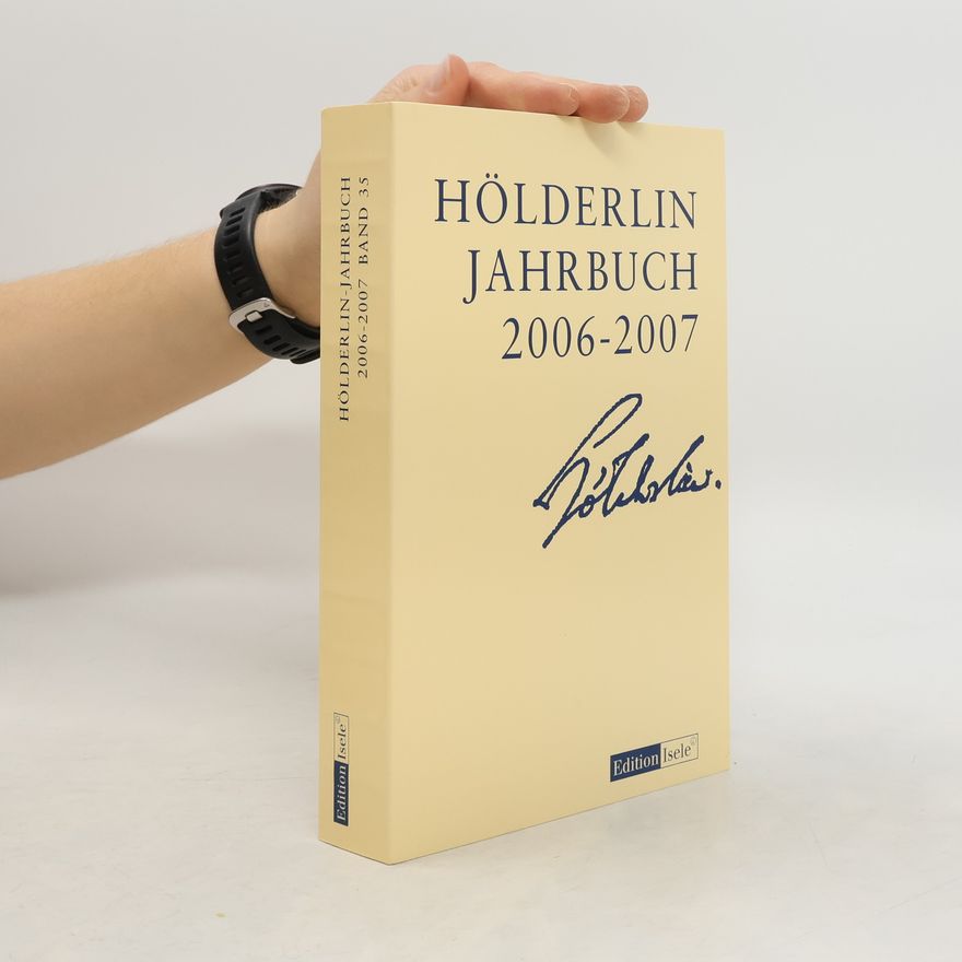 Collectif d'auteurs Hölderin Jahrbuch 2006-2007