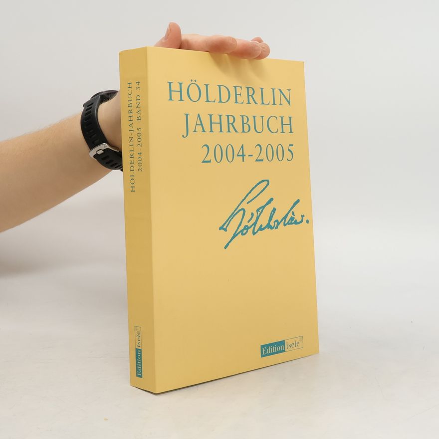 Collectif d'auteurs Hölderlin Jahrbuch 2004-2005