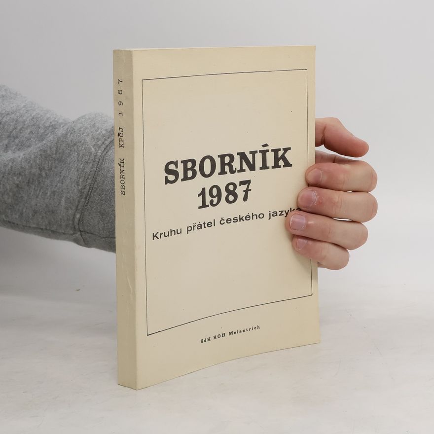 Kolektiv autorů Sborník KPČJ 1987