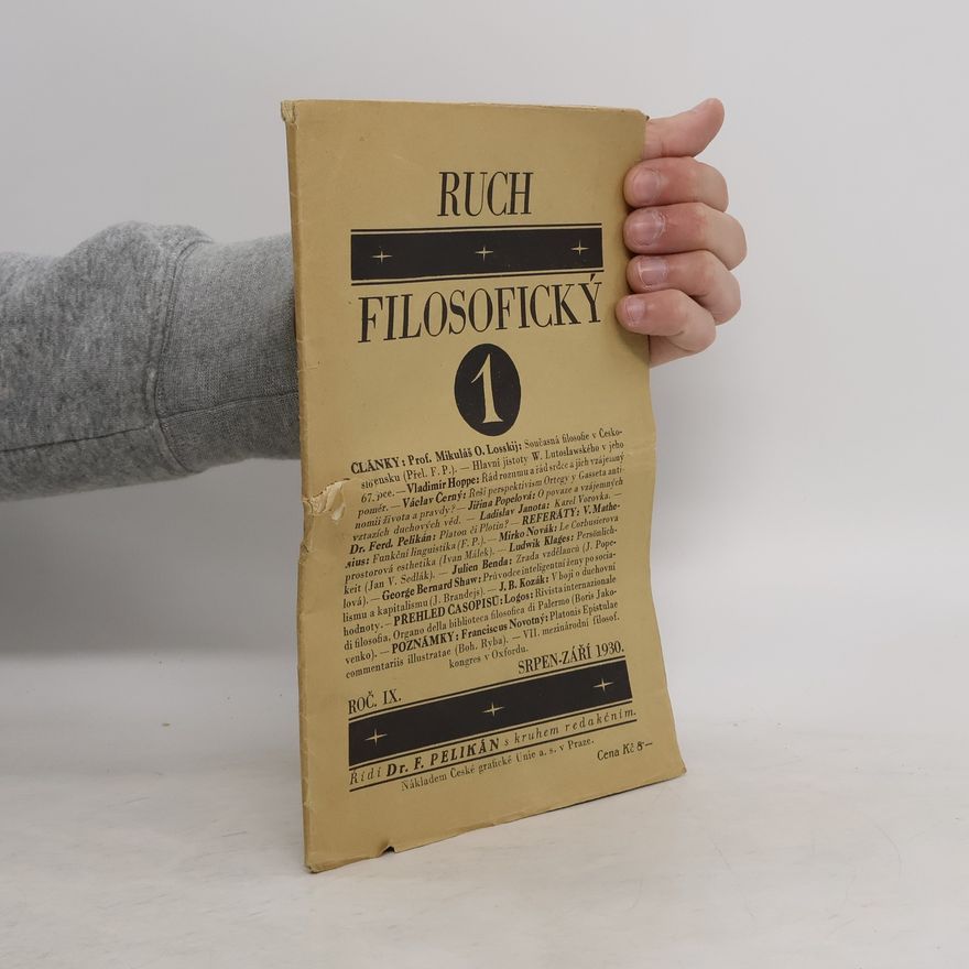 Collectif d'auteurs Ruch filosofický 1