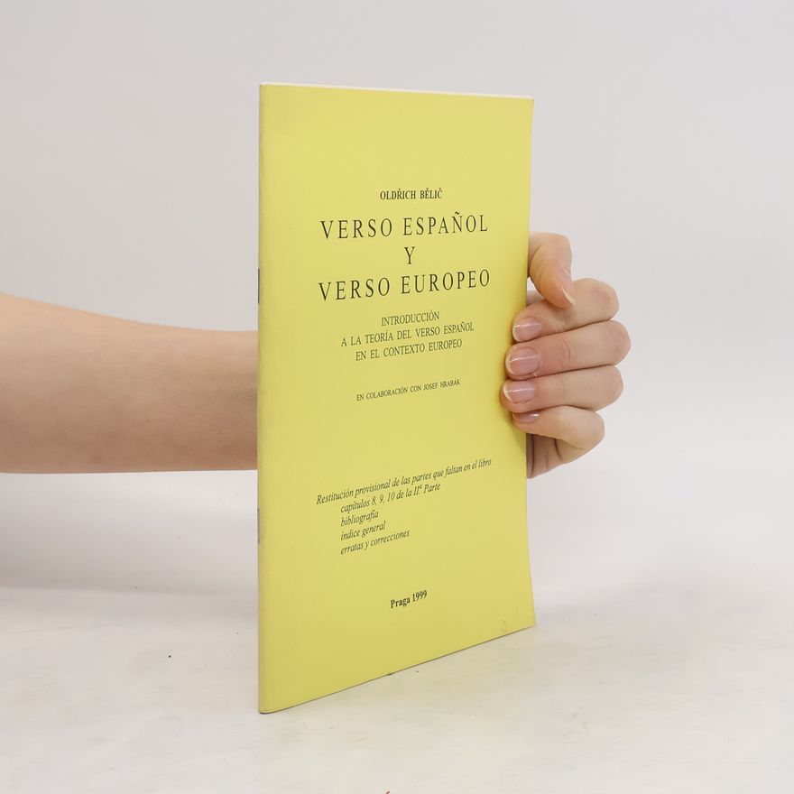 Oldřich Bělič Verso Español y Verso Europeo