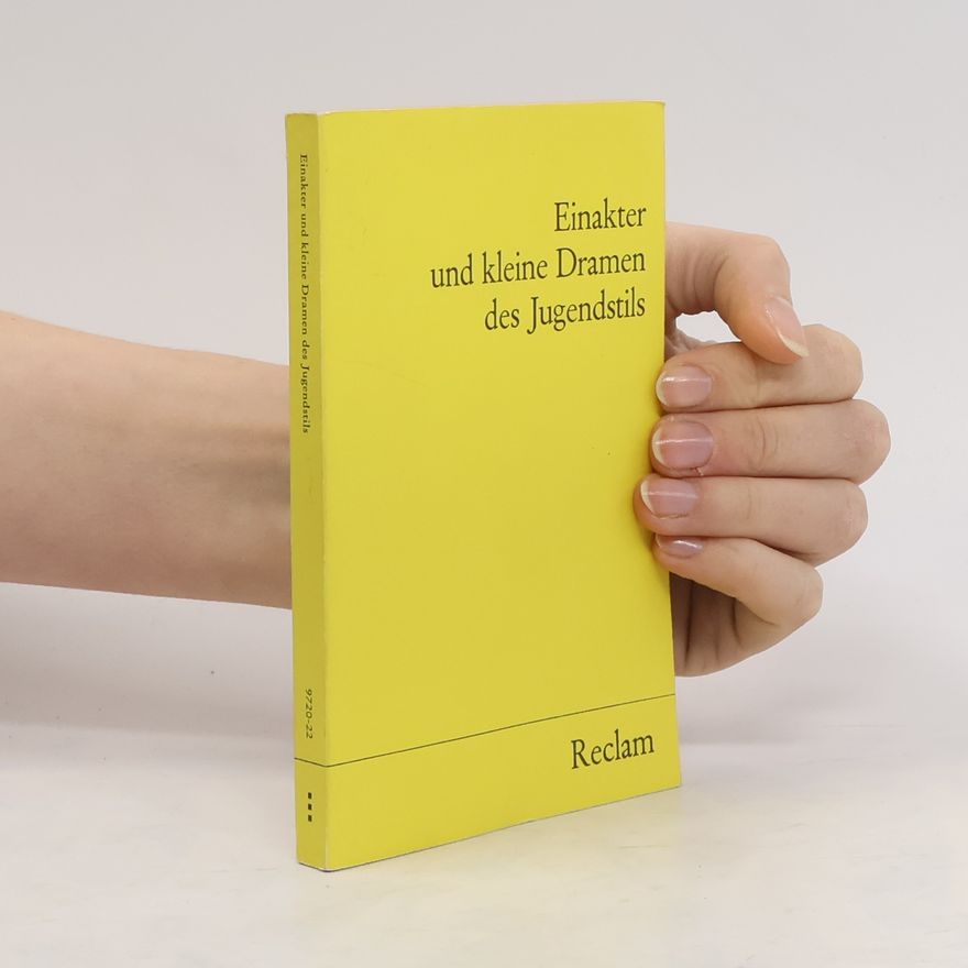 Michael Winkler Einakter und kleine Dramen des Jugendstils