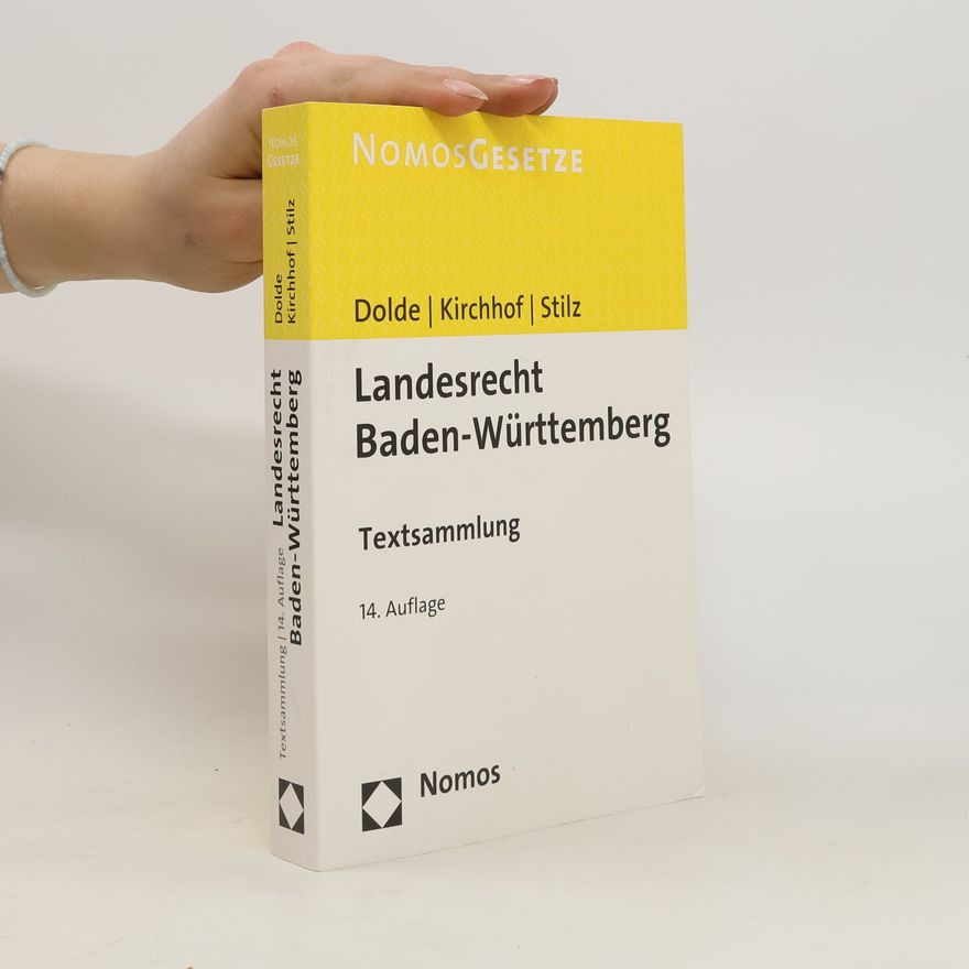 Klaus Peter Dolde Landesrecht Baden-Württemberg