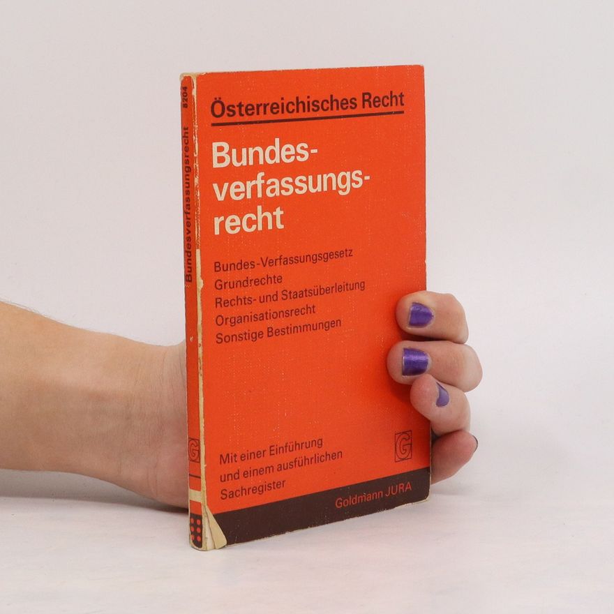 Bernhard Raschauer Bundesverfassungsrecht