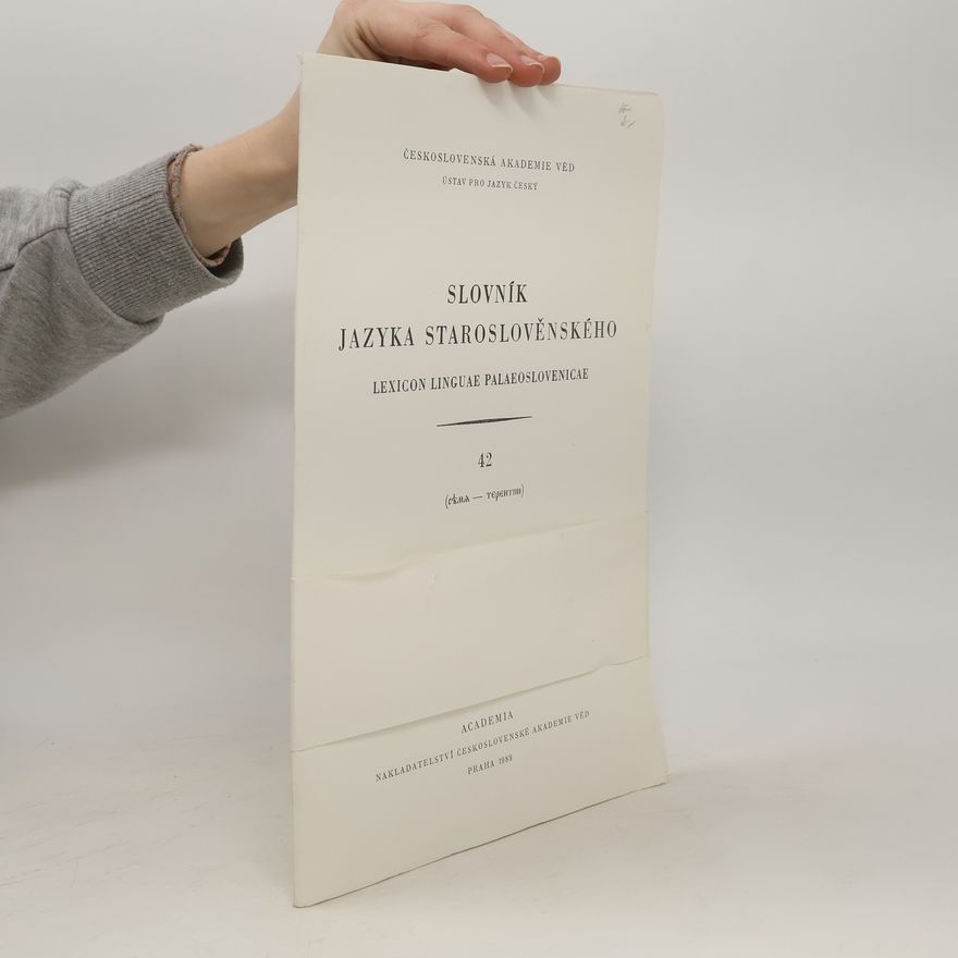 Autores varios Slovník jazyka staroslověnského I.