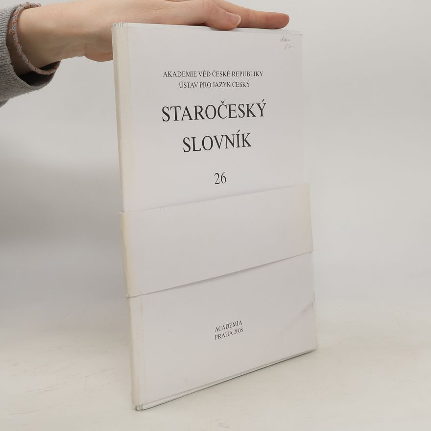 Jaroslava Pečírková Staročeský slovník 26