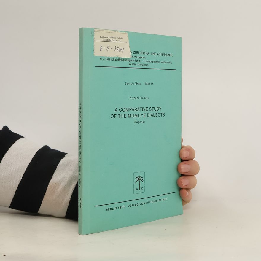 Kiyoshi Shimizu A Comparative Study of the Mumuye Dialects