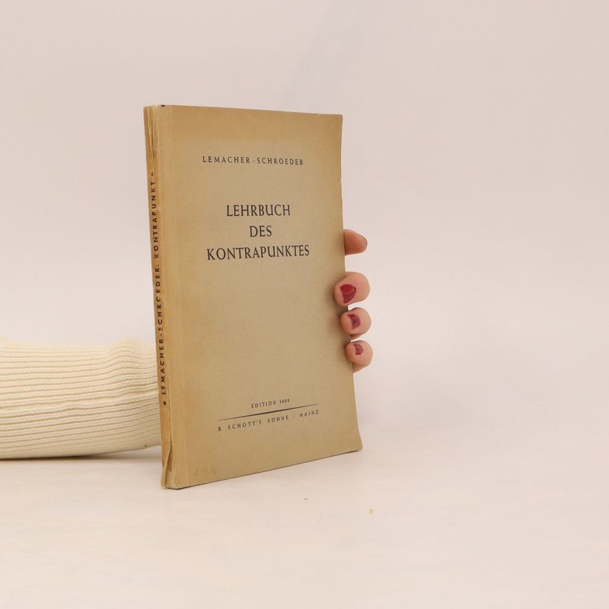 Heinrich Lemacher Lehrbuch des Kontrapunktes