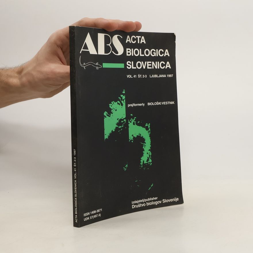 Kolektiv autorů Acta biologica slovenica 2-3/1997