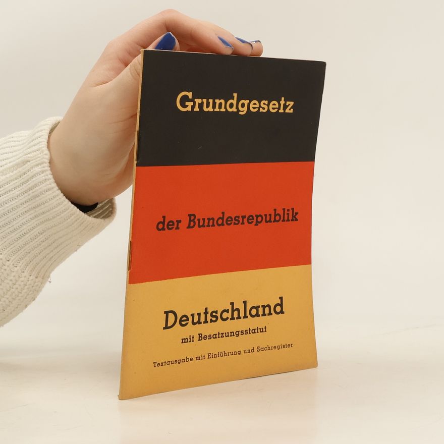 Autorenkollektiv Grundgesetz der Bundesrepublik Deutschland mit Besatzungsstatut