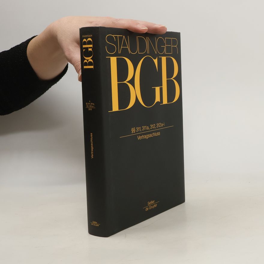 Julius von Staudinger J. von Staudingers Kommentar zum Bürgerlichen Gesetzbuch. §§311, 311a, 312, 312a-i