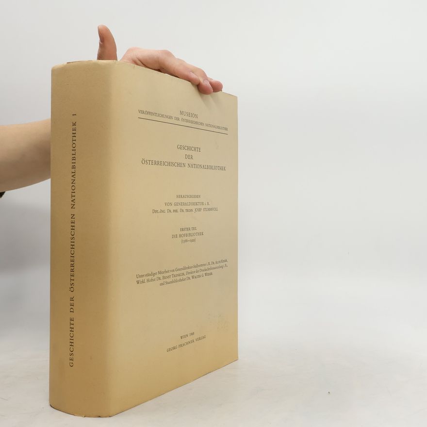 Josef Stummvoll Geschichte der Österreichischen Nationalbibliothek