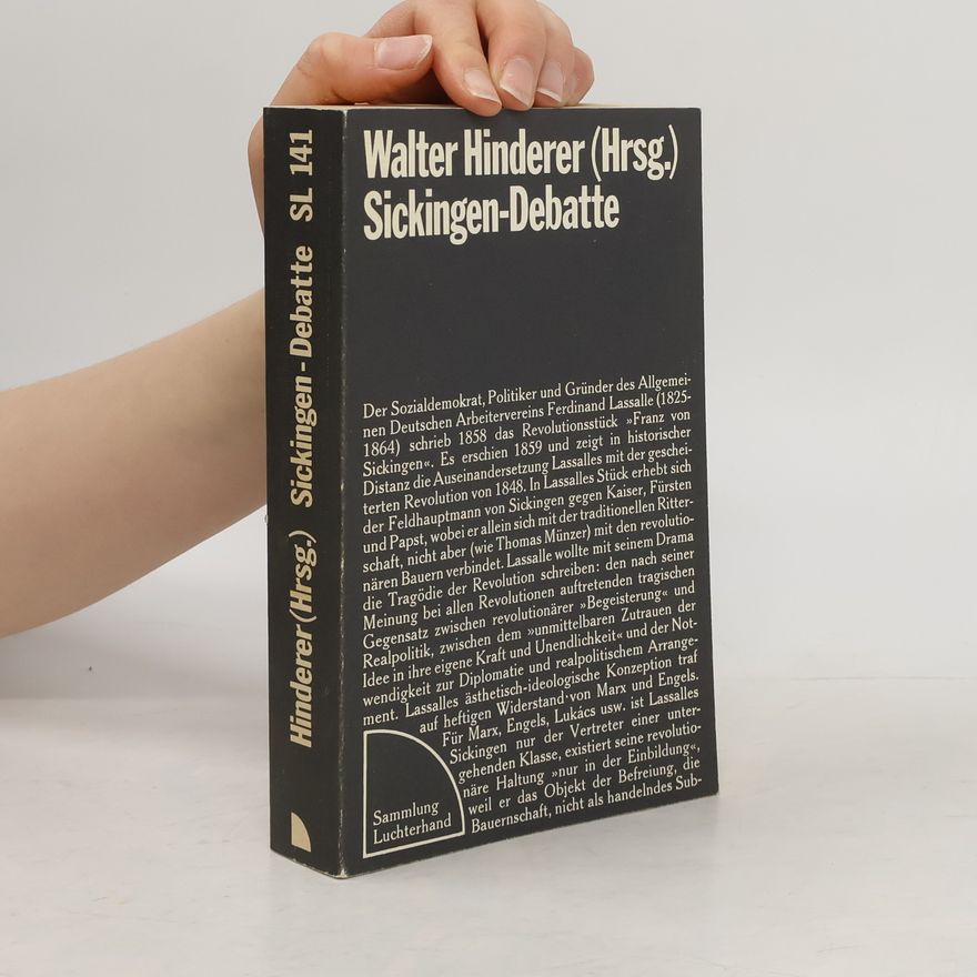 Walter Hinderer Sickingen-Debatte