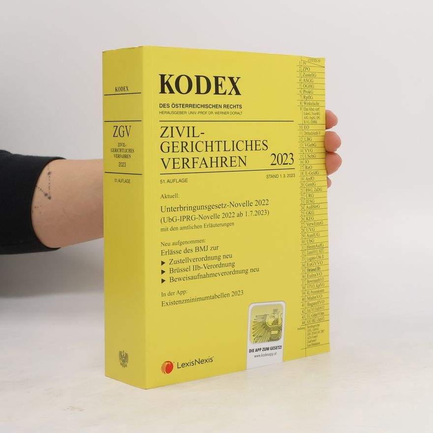 Werner Doralt KODEX Zivilgerichtliches Verfahren 2023 - inkl. App
