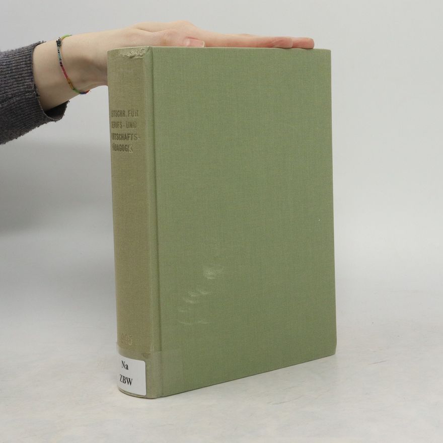 Various authors Zeitschrif für Berufs- und Wirtschaftspädagogik