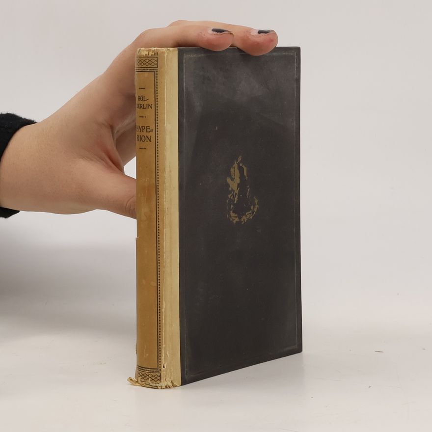 Friedrich Hölderlin Hyperion oder Der Eremit in Griechenland