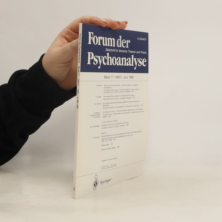 Autorenkollektiv Forum der Psychoanalyse. Band 11, Heft 2