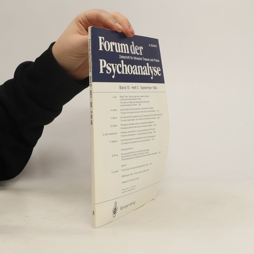 Various authors Forum der Psychoanalyse 10/1994
