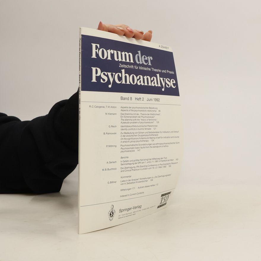 Various authors Forum der Psychoanalyse Band 8