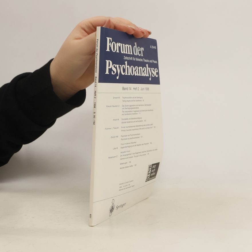 Various authors Forum der Psychoanalyse Band 14 Heft 2 6/1998