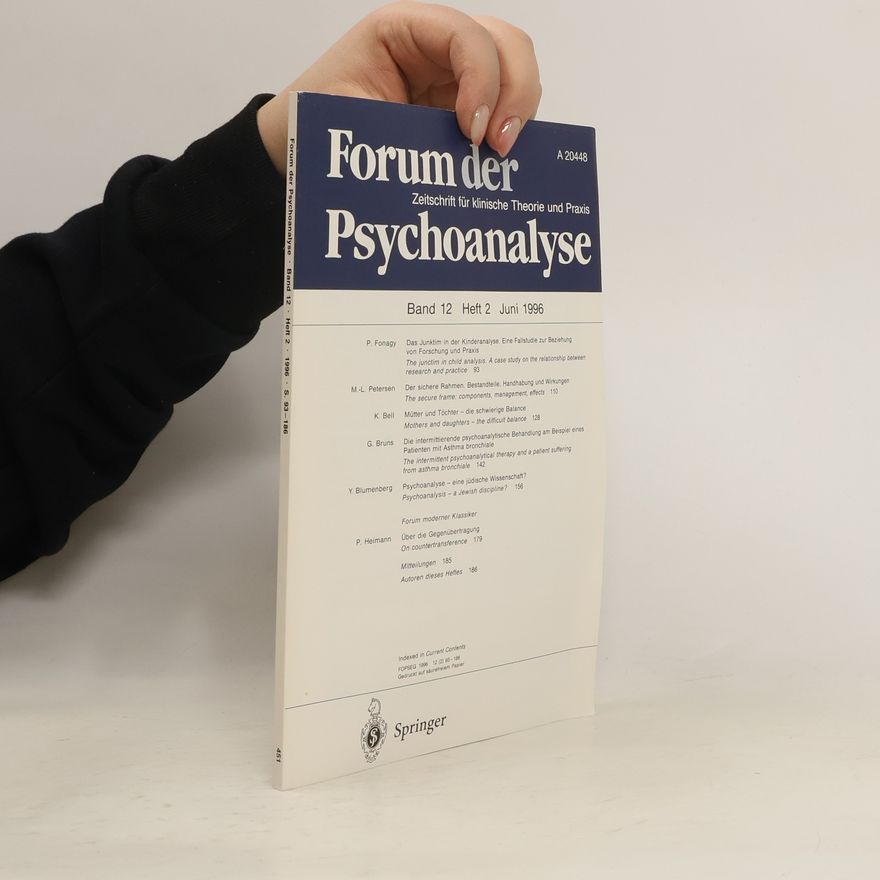 Various authors Forum der Psychoanalyse Band 12 Heft 2 6/1996