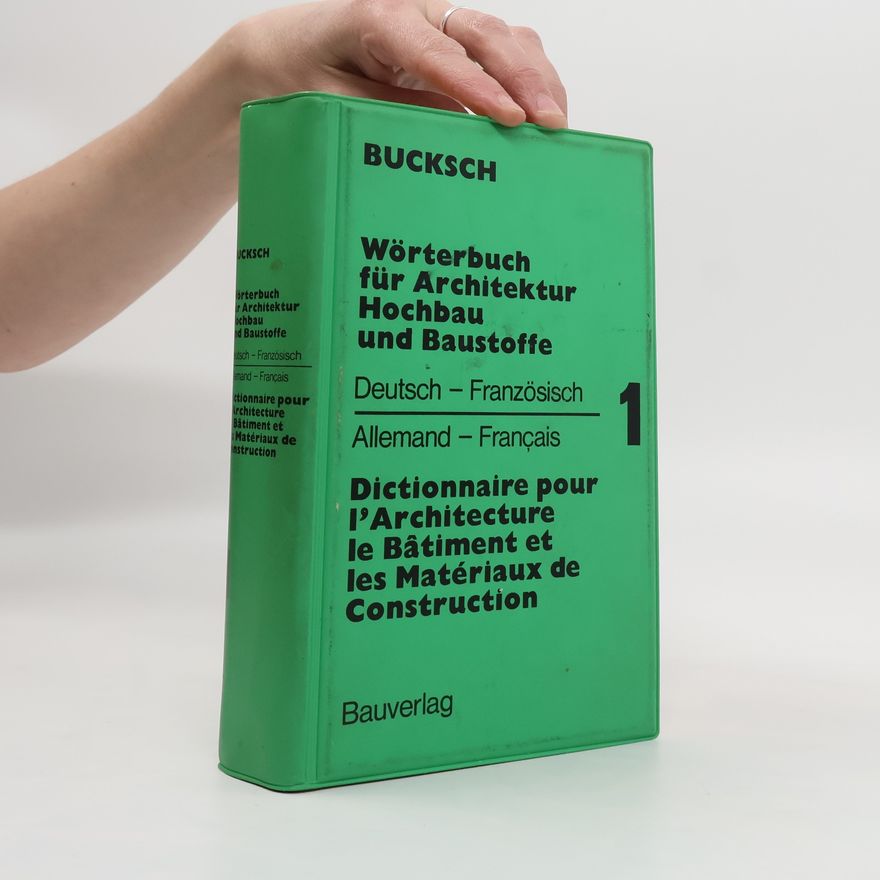 AA.VV. Wörterbuch für Architektur, Hochbau und Baustoffe