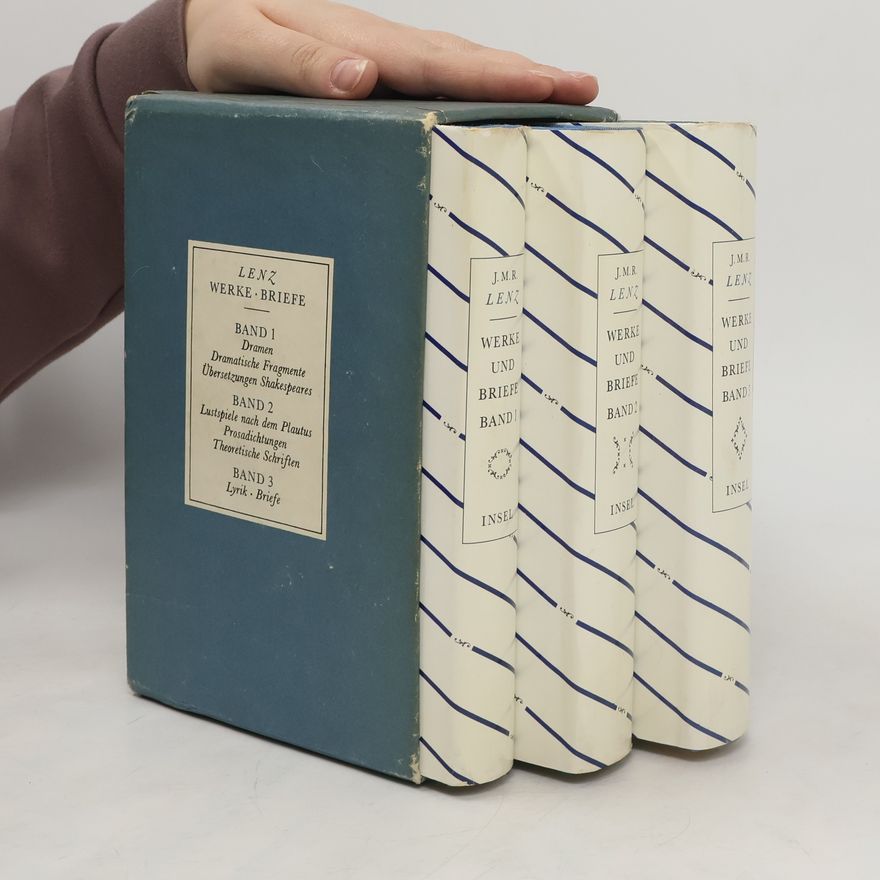 J. M. R. Lenz Werke und Briefe, Band 1-3