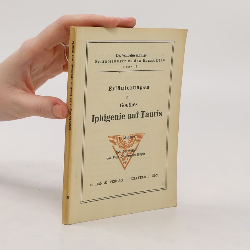 Johann Wolfgang von Goethe Iphigenie auf Tauris