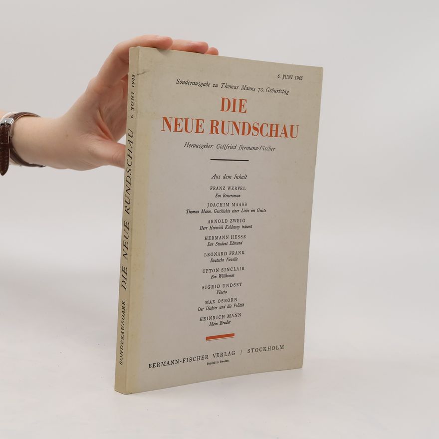 Gottfried Bermann Fischer Die neue Rundschau