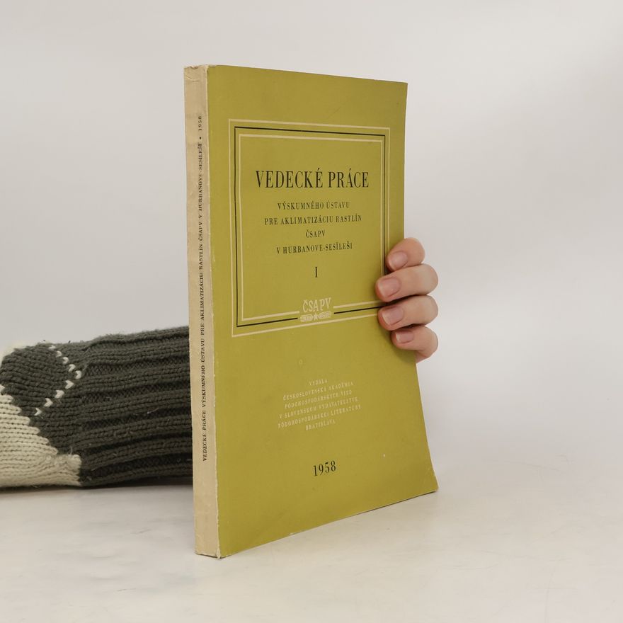 Collectif d'auteurs Vedecké práce výskumného ústavu pre aklimatizáciu rastlín