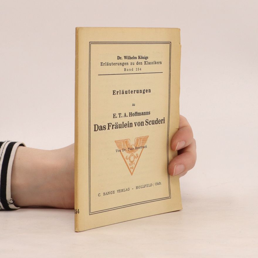 E. T. A. Hoffmann Das Fräulein von Scuderi