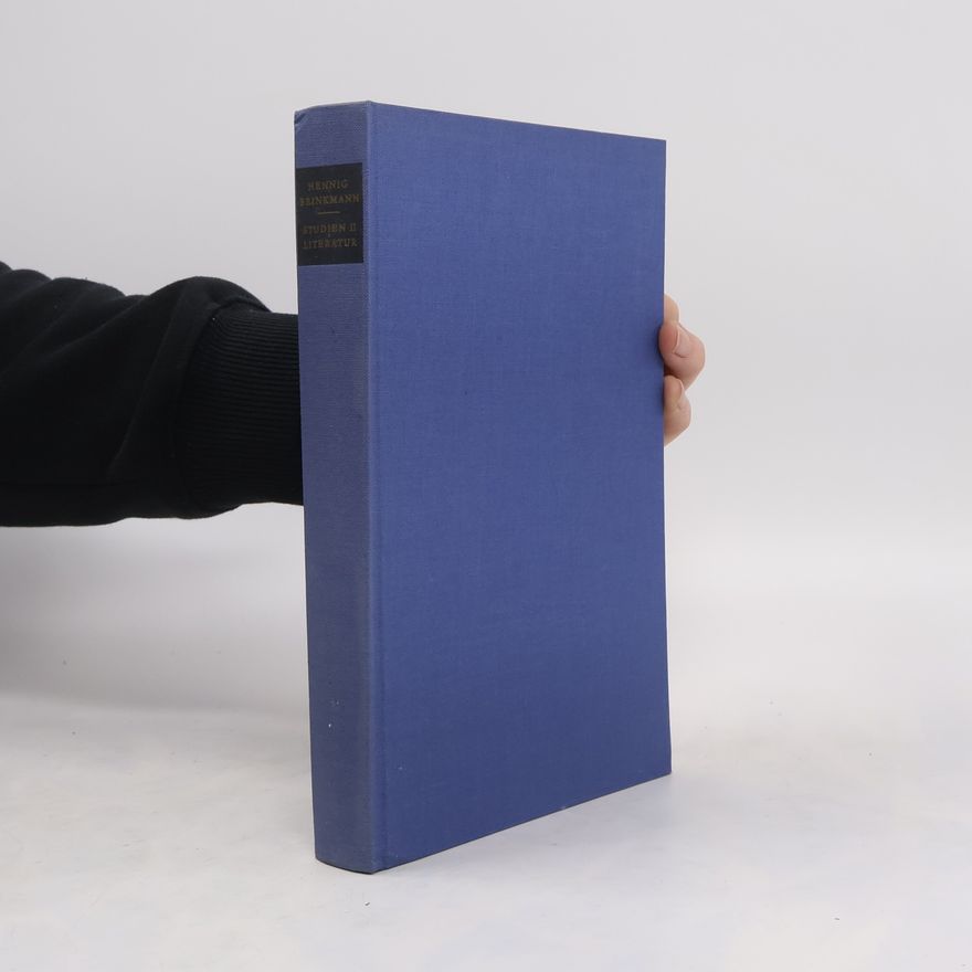 Hennig Brinkmann Studien zur Geschichte der deutschen Sprache und Literatur Band II. Literatur
