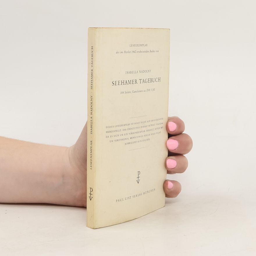 Isabella Nadolny Seehamer Tagebuch