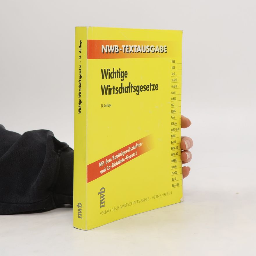 Various authors Wichtige Wirtschaftsgesetze