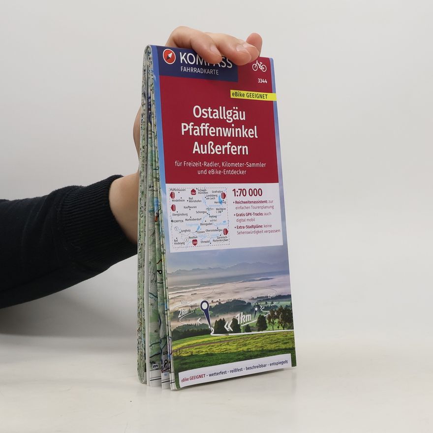 KOMPASS-Karten KOMPASS-Karten GmbH KOMPASS Fahrradkarte Ostallgäu, Pfaffenwinkel, Außerfern 1:70.000, FK 3344