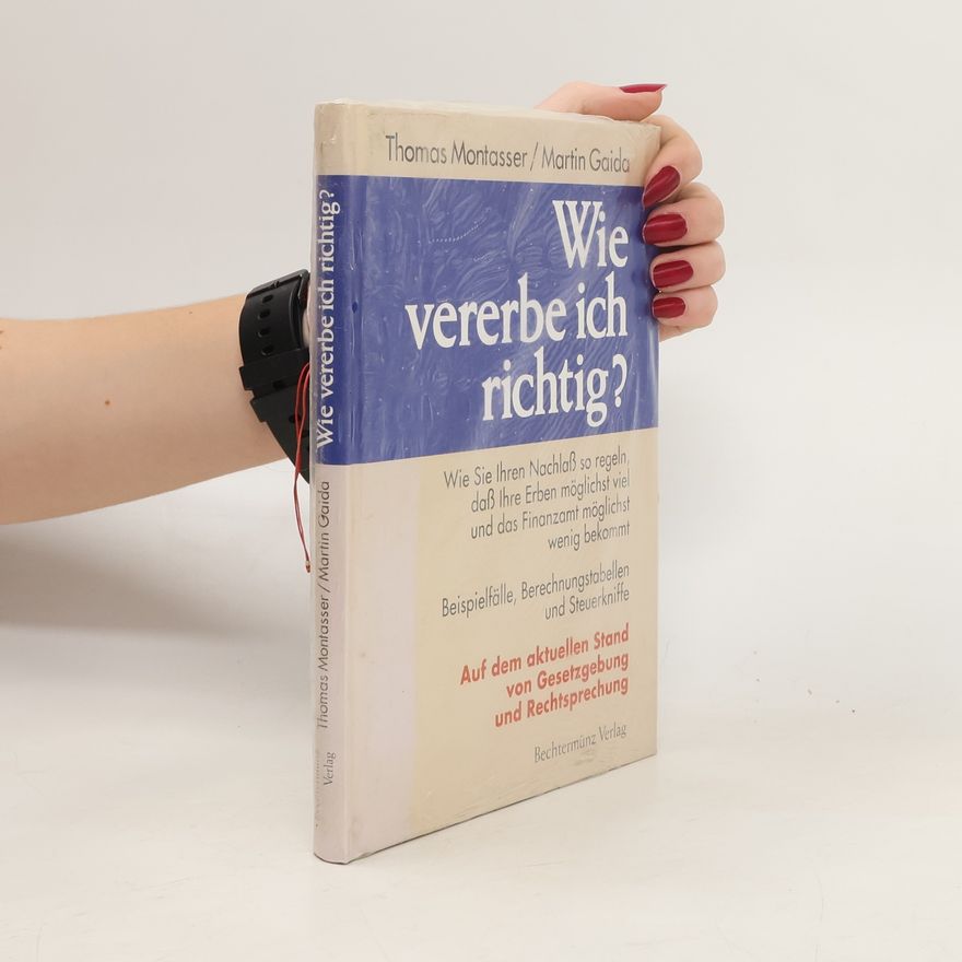 Thomas Montasser Wie vererbe ich richtig?