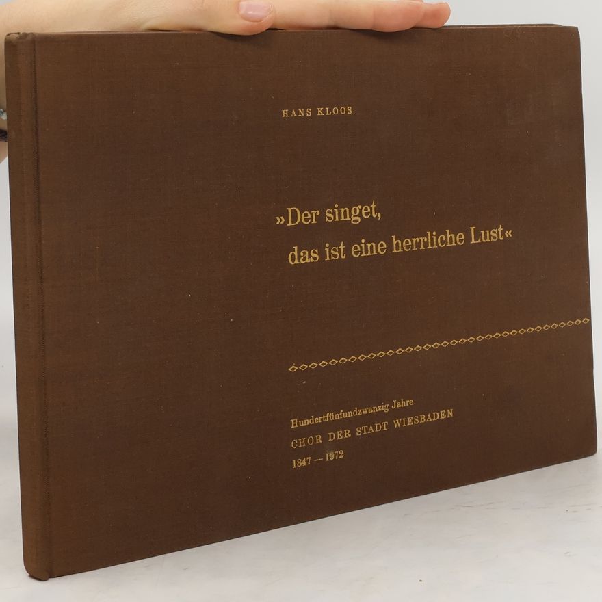 Hans Kloos Der singet, das ist eine herrliche Lust