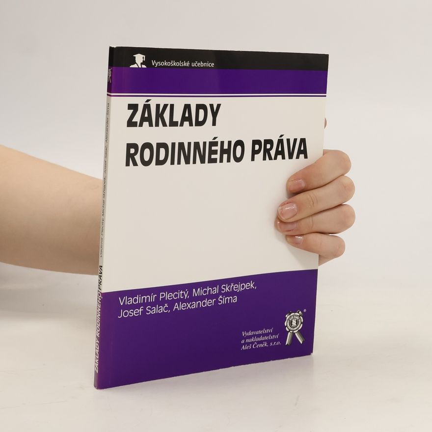 Vladimír Plecitý Základy rodinného práva