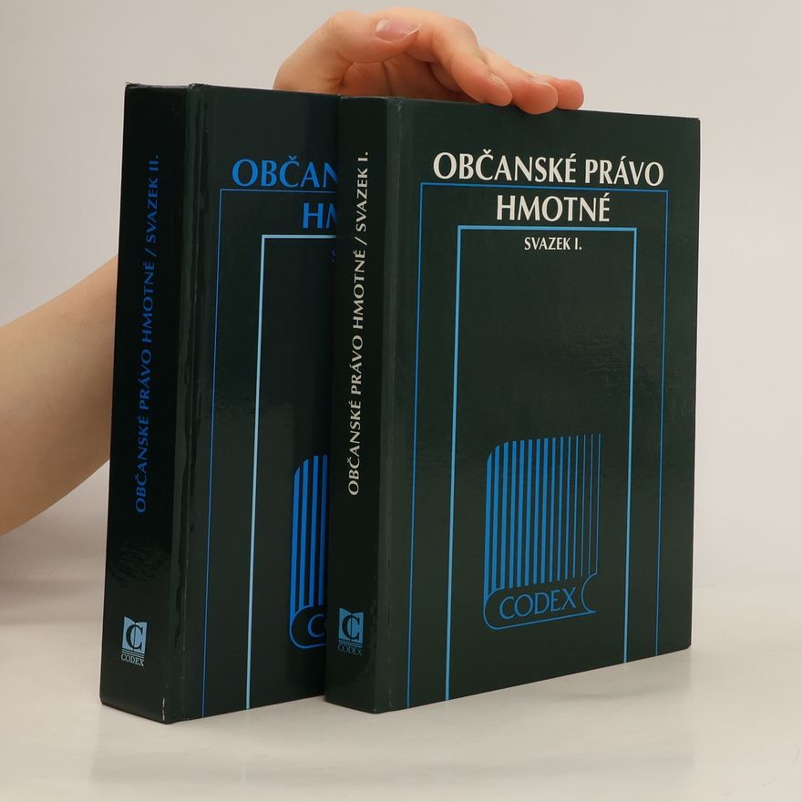 Jiří Švestka Občanské právo hmotné. Svazek I. a II.