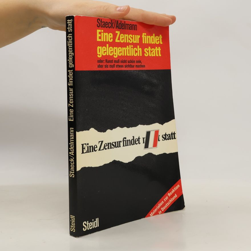 Klaus Staeck Eine Zensur findet gelegentlich statt