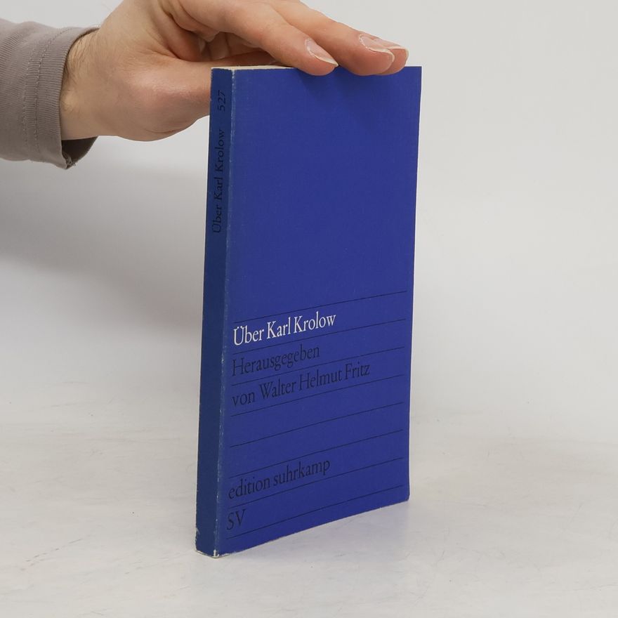 Walter Helmut Fritz Über Karl Krolow
