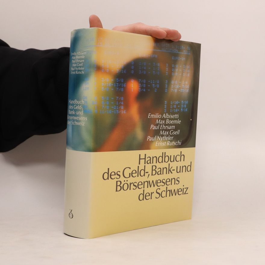 Emilio Albisetti Handbuch des Geld-, Bank- und Börsenwesens der Schweiz