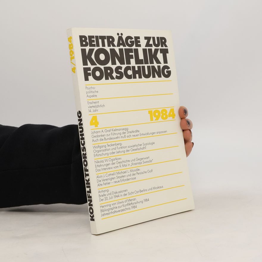 Autorenkollektiv Beiträge zur Konfliktforschung 4/1984