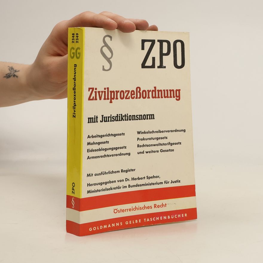Kolektív autorov Zivilprozeßordnung mit Jurisdiktionsnorm