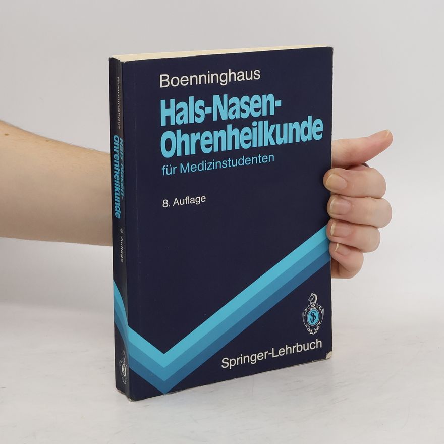Hans-Georg Boenninghaus Hals-Nasen-Ohrenheilkunde ür Medizinstudenten