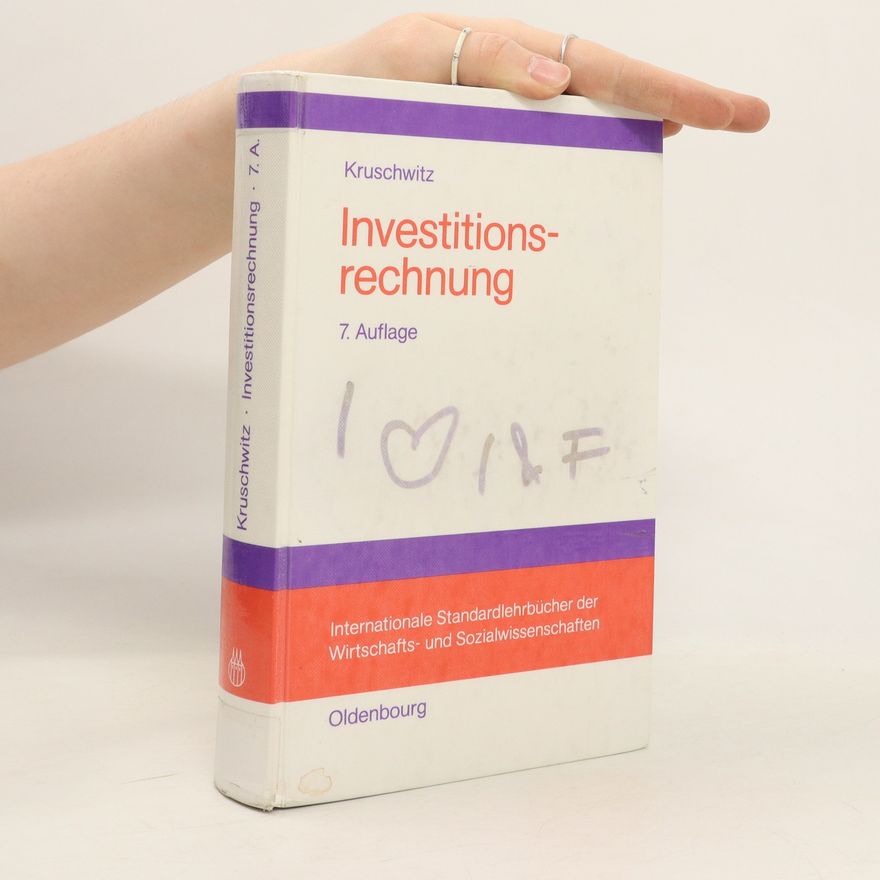 Lutz Kruschwitz Investitionsrechnung