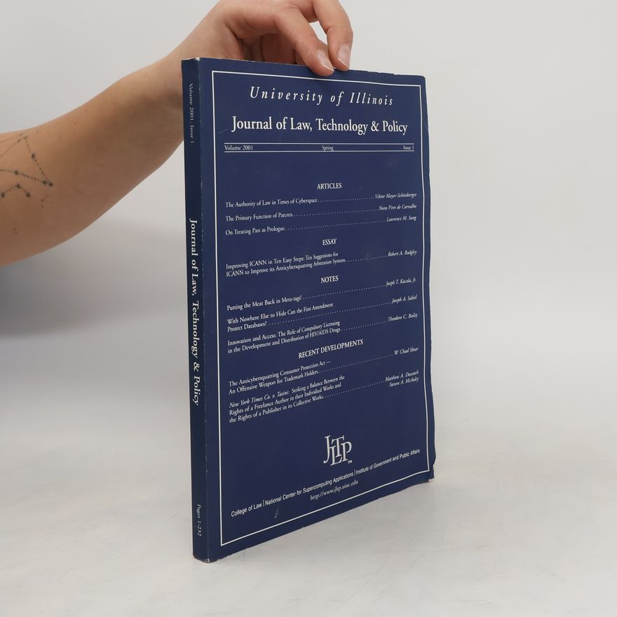 Kolektív autorov Journal of Law, Technology & Policy